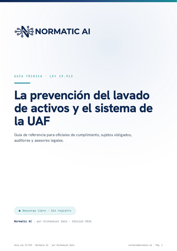 Portada de la guía Prevención del Lavado de Activos y UAF